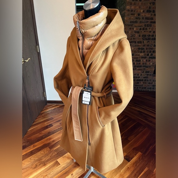 Mackage Shia-z wool blend coat w/ 800 fill power removable bib, NEW - Picture 3 of 13